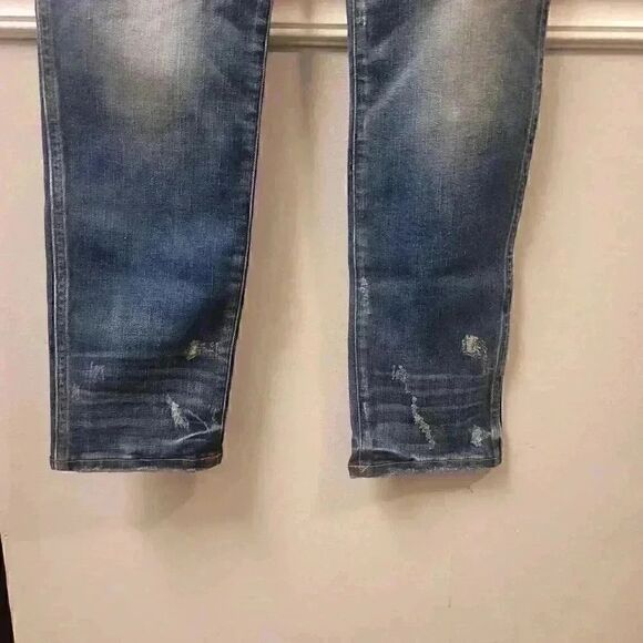 Madewell Slim Straight Distressed Jeans Size 24 - Picture 4 of 15